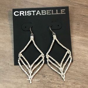 New Cristabelle drop crystal earrings